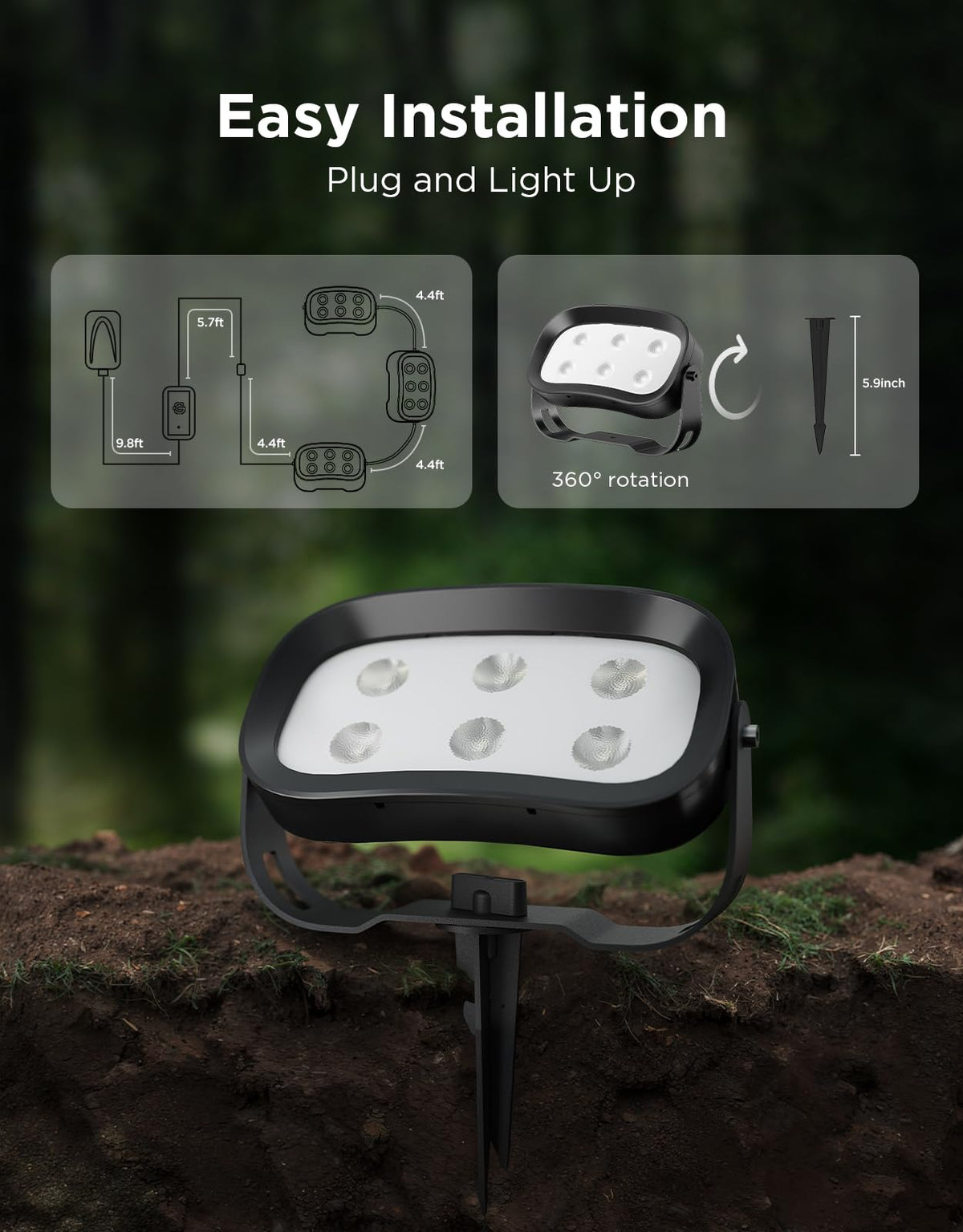 Govee Outdoor Tree Lights 3-Pack, RGBWIC LED Landscape Lighting 🍁 All In One Marketplace Canada