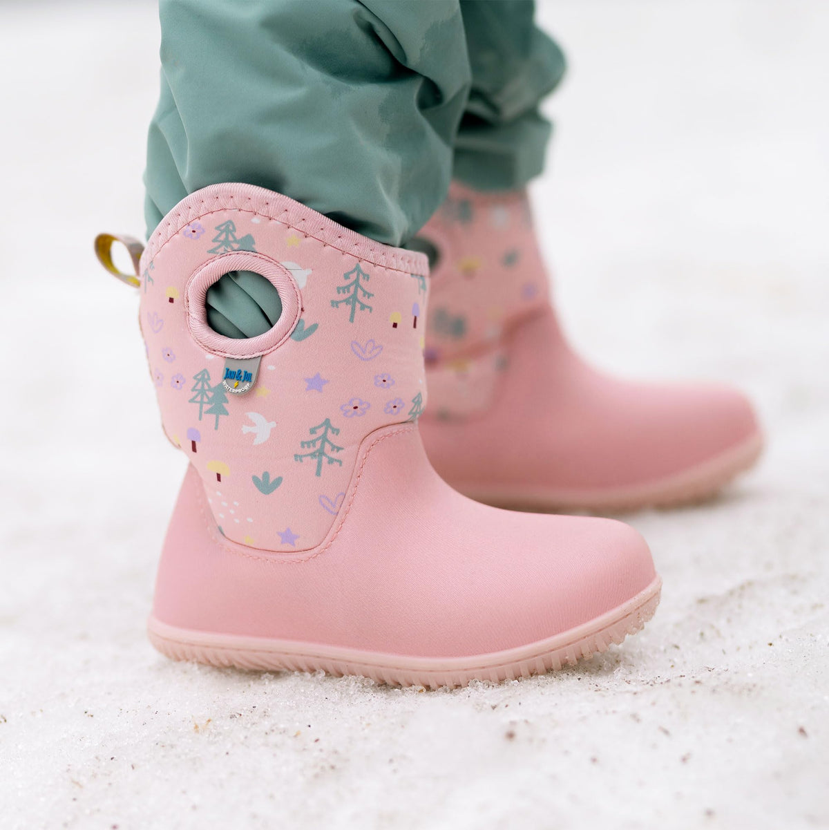 Jan & Jul Waterproof Winter Boots for Toddlers (Pink Forest, US 7) 🍁 All In One Marketplace Canada