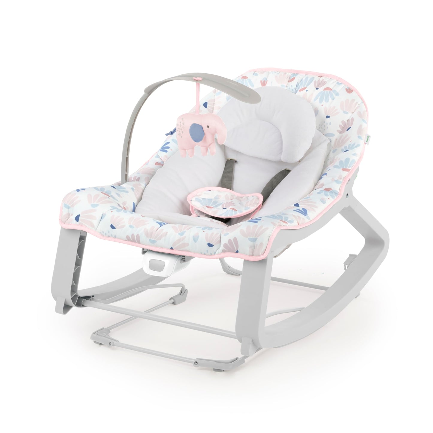 Ingenuity Keep Cozy 3-in-1 Grow with Me Vibrating Baby Bouncer Seat & Infant to Toddler Rocker, Vibrations & Toy Bar, 0-30 Months Up to 40 lbs (Pink Burst) 🍁 All In One Marketplace Canada
