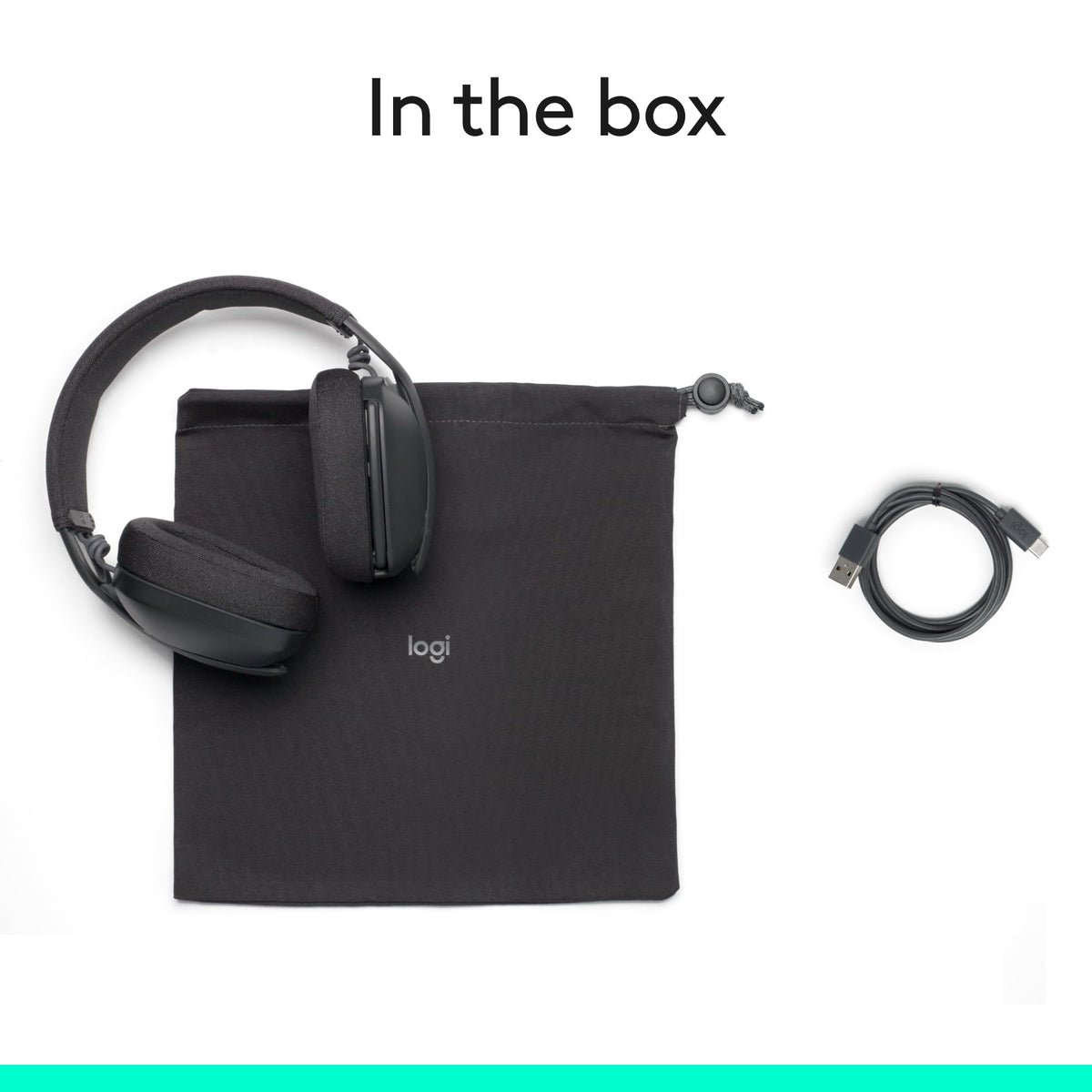 Logitech Zone Vibe 100 Lightweight Wireless Over Ear Headphones - Graphite
