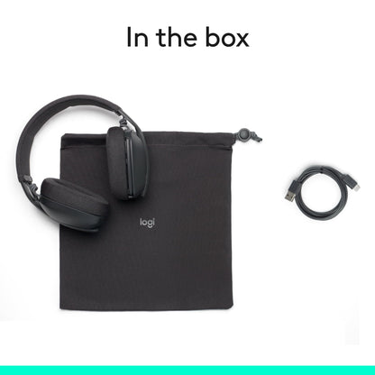 Logitech Zone Vibe 100 Lightweight Wireless Over Ear Headphones - Graphite