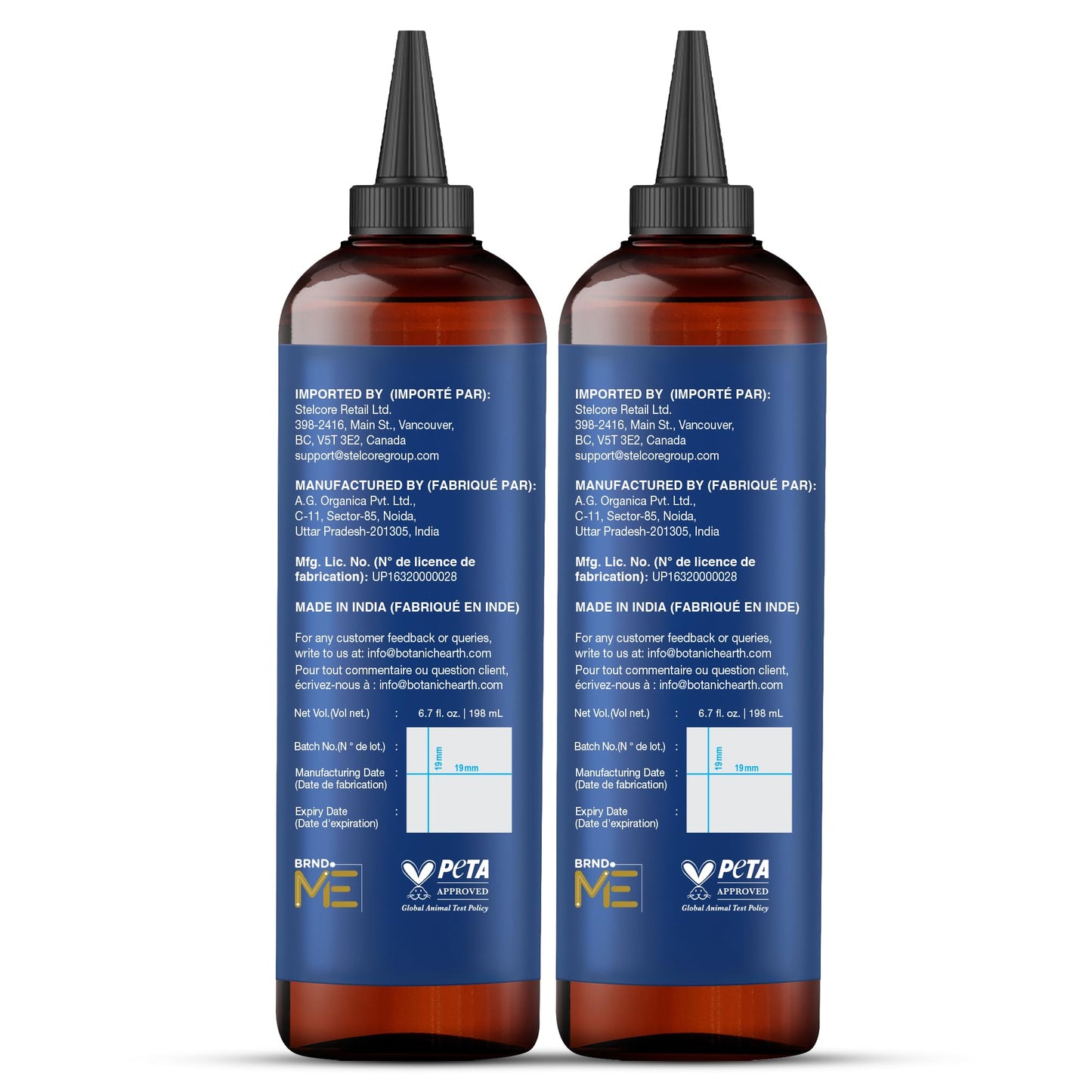Botanic Hearth Rosemary Oil for Hair & Scalp with Biotin, Jojoba & Castor Oils, 100% Pure Hair Growth Oil, Strengthening Treatment, 6.7 fl oz (Pack of 2)