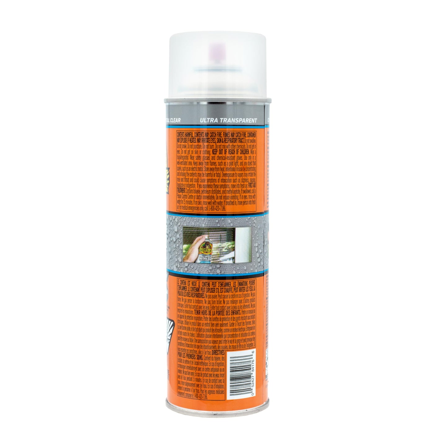 Gorilla Waterproof Patch & Seal Spray, Flexible Rubberized Coating, Seals Out Water Air & Moisture, Stops & Prevents Leaks, Clear, 14oz/396g, (Pack of 1) 🍁 All In One Marketplace Canada