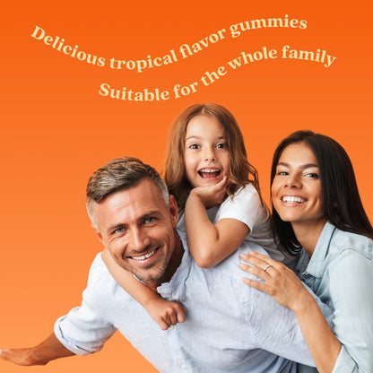 BeLive Turmeric Curcumin with Black Pepper & Ginger - 60 Gummies I Turmeric and Ginger Supplement for Immune Support, Healthy Skin, and Mobility - Tropical Flavor - Available at All In One Marketplace Canada