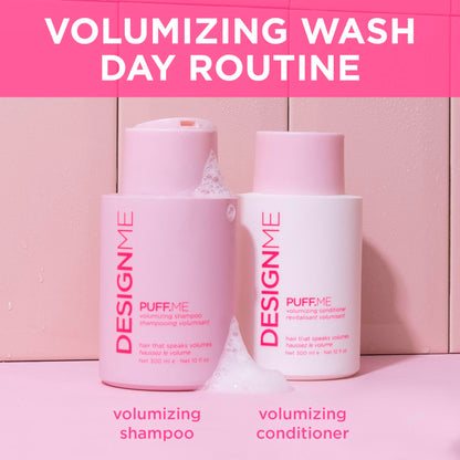 PUFF.ME Volumizing Conditioner by DESIGNME | Hydrating with Sunflower Seed Oil for Hair Volume | Detangling Conditioner for Straight & Wavy Hair | Sulfate Free - Available at All In One Marketplace Canada
