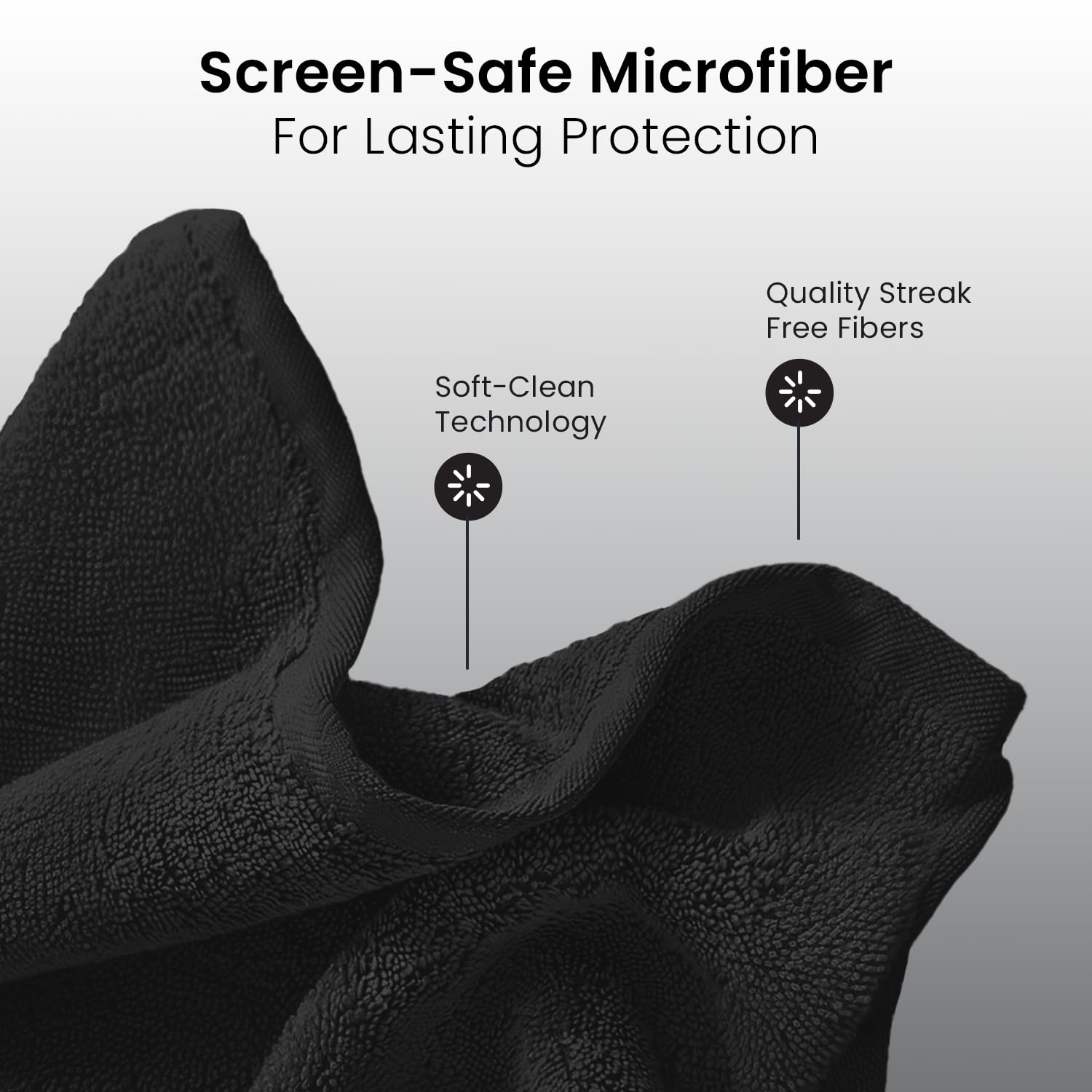 EVEO® Screen Cleaner Spray Kit (Streak-Free) TV Screen Cleaner for Smart TV, LCD, LED, OLED | Computer Spray and Wipe Microfiber Cloth for Monitor, Laptop, iPad, Car & More - 1 Pack
