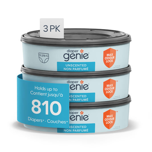 Diaper Genie Diaper Pail System Refills, 3 pack blue