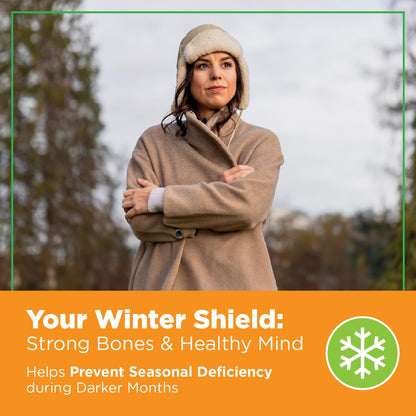 PlantVital High-Potency Vegan Vitamin D3 + K2 -Made in Canada - (1000IU /25 mcg + 120 mcg) for Bones, Teeth and Immune System - Patented MK7 Form - K2 D3 vitamin - 4 Months Supply - 120 Capsules. - Available at All In One Marketplace Canada