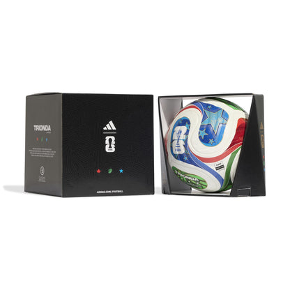 Adidas Unisex-Adult World Cup Pro Soccer Ball, White/Solar Blue/Red/Flash Lime, 5 adidas