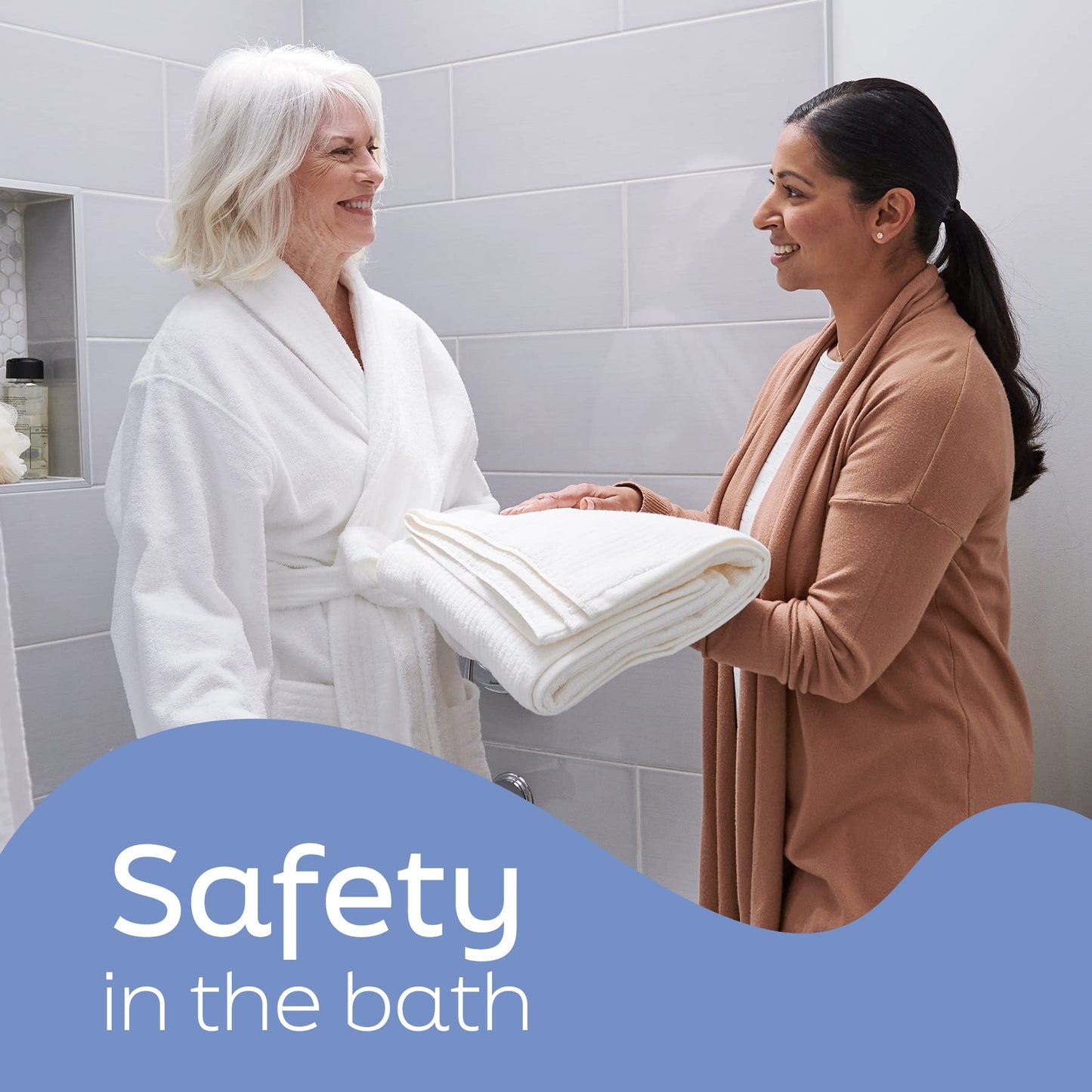 Medline Bath Chair with Back, Shower Chair has Height Adjustable Legs, Tool-Free Assembly, Shower Seat with Suction Cup Feet, Gray - Available at All In One Marketplace Canada
