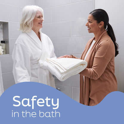 Medline Bath Chair with Back, Shower Chair has Height Adjustable Legs, Tool-Free Assembly, Shower Seat with Suction Cup Feet, Gray - Available at All In One Marketplace Canada