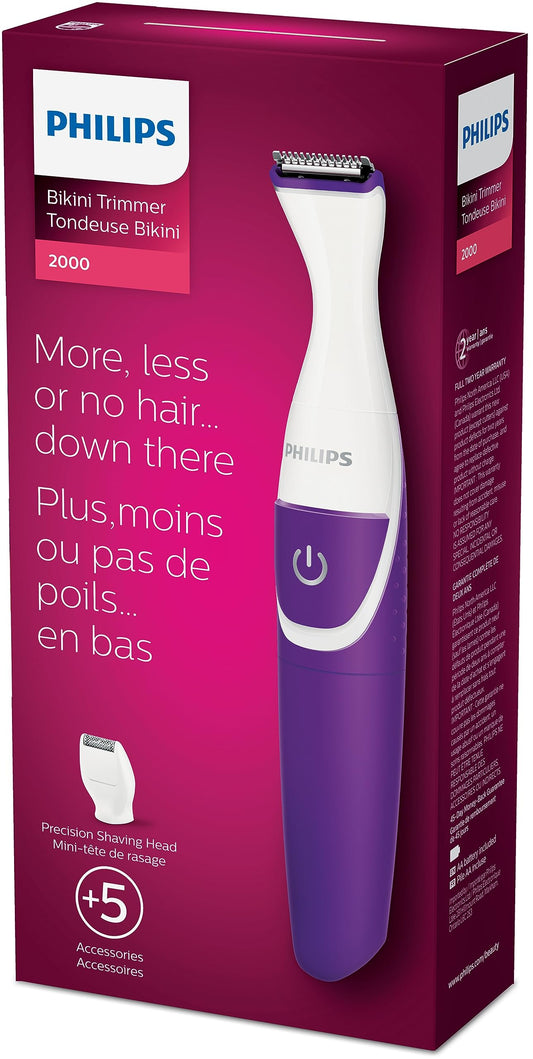 Philips BikiniGenie Cordless Women's Bikini Line Trimmer, BRT383/50, 3 Count (Pack of 1) - Available at All In One Marketplace Canada
