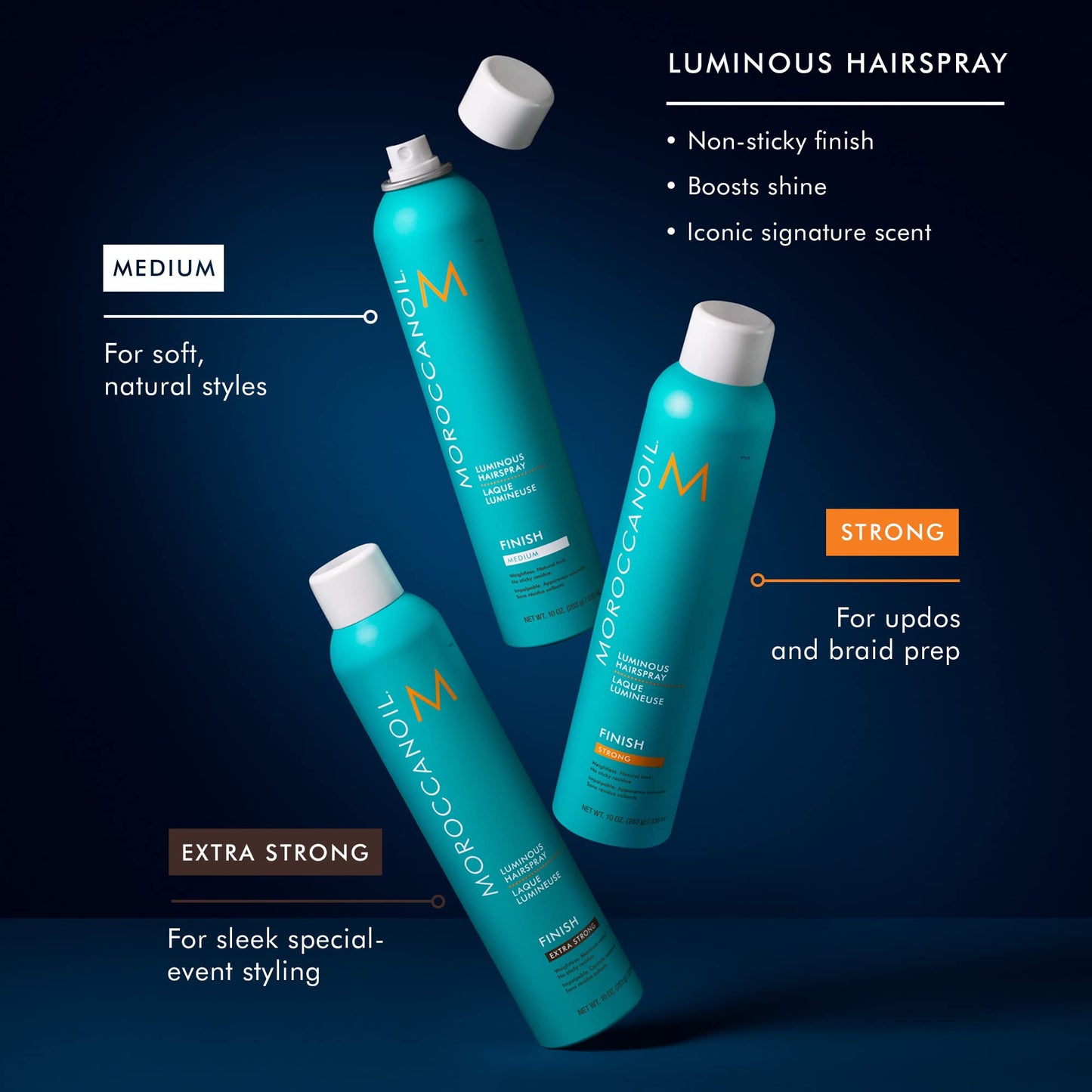 Moroccanoil Luminous Hairspray Strong, 10 Fl Oz Moroccanoil