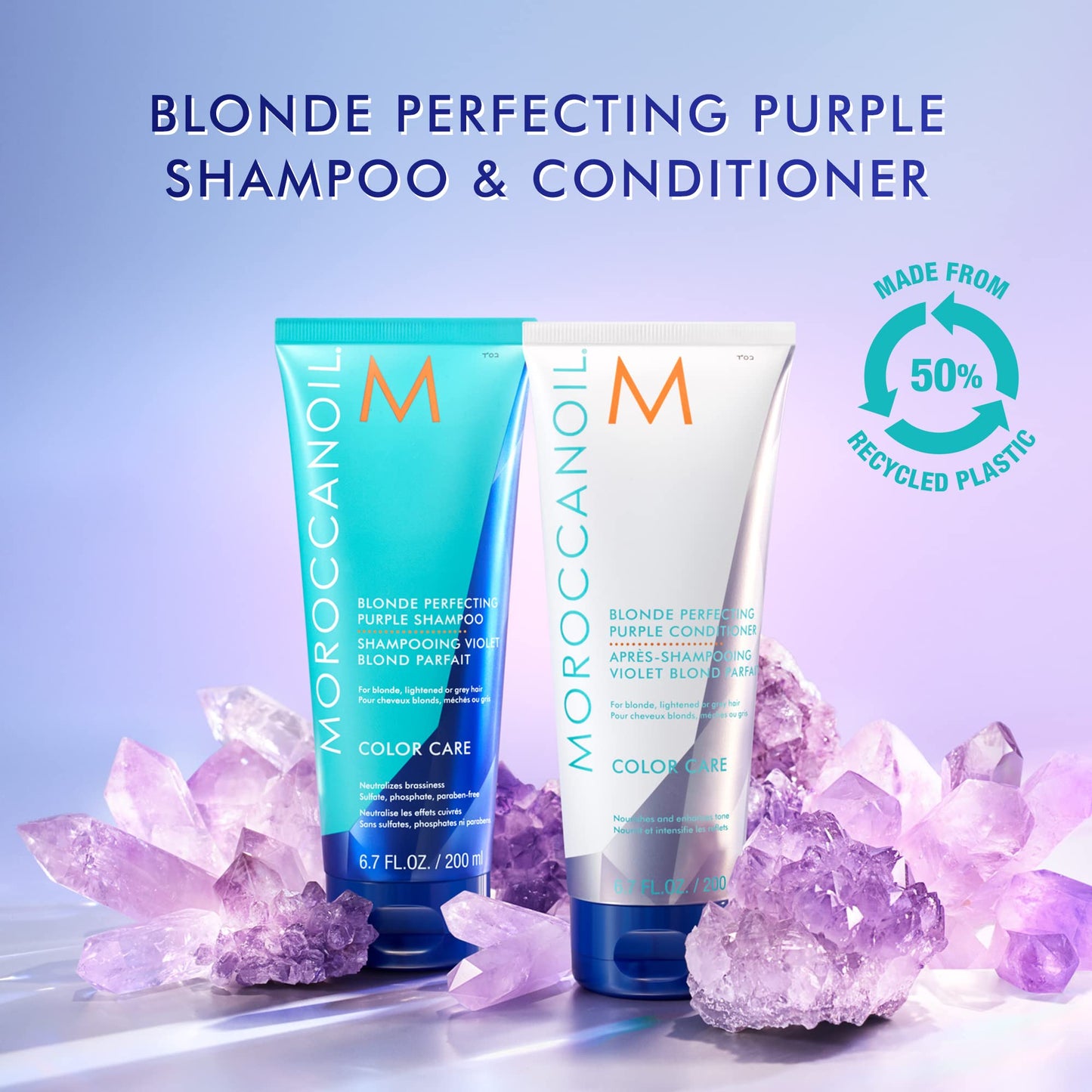 Moroccanoil Blonde Perfecting Purple Shampoo 6.7 fl. oz. Moroccanoil