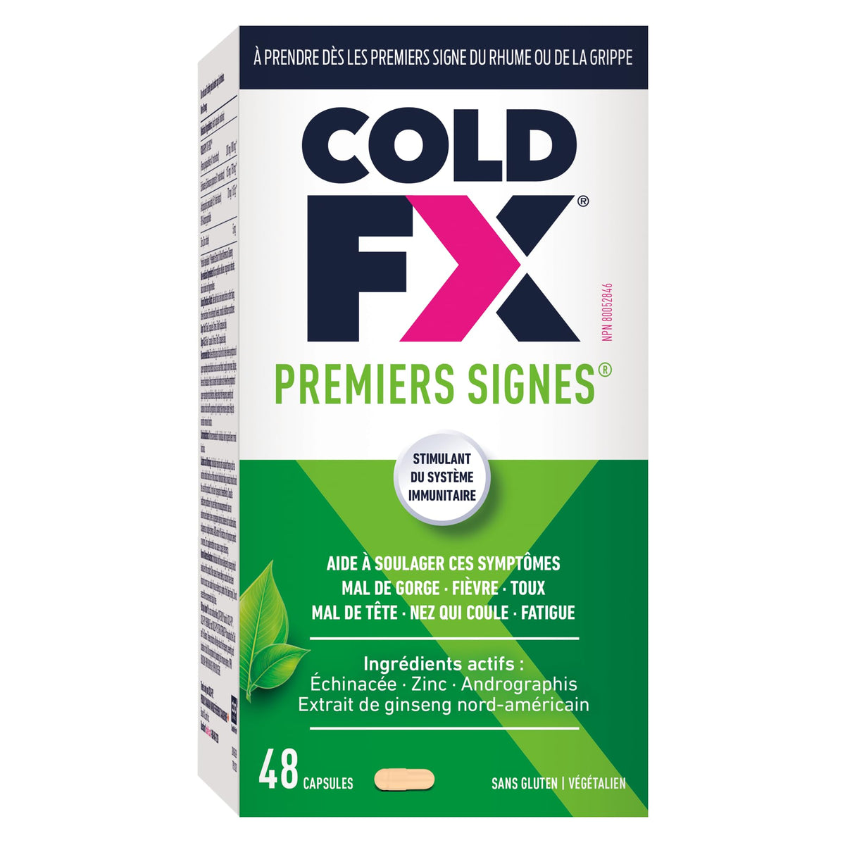 Cold-FX First Signs, Helps to Relieve Symptoms of Cold and Flu Symptoms, 48