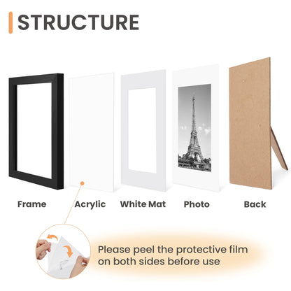 upsimples 4x6 Picture Frame Set of 10, Black 🍁 All In One Marketplace Canada