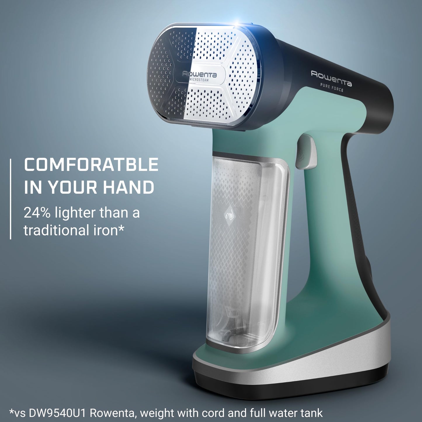 Rowenta Handheld Steamer for Clothes, Pure Force 2in1 Steamer & Iron, 1875W, Vertical/Horizonal Steaming & Ironing, Lightweight, Auto-off, XL power, 1875 Watts, DR8822 Rowenta