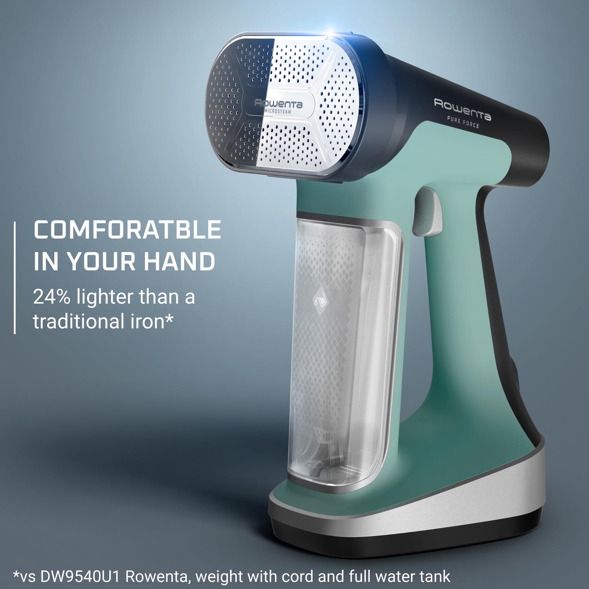 Rowenta Handheld Steamer for Clothes, Pure Force 2in1 Steamer & Iron, 1875W, Vertical/Horizonal Steaming & Ironing, Lightweight, Auto-off, XL power, 1875 Watts, DR8822 Rowenta