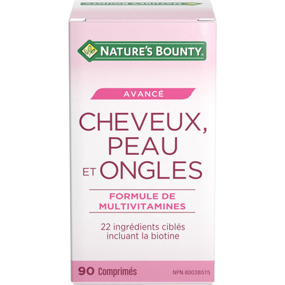 NATURE'S BOUNTY Advanced Hair, Skin & Nails, Multi Vitamin Formula, 90 Tab