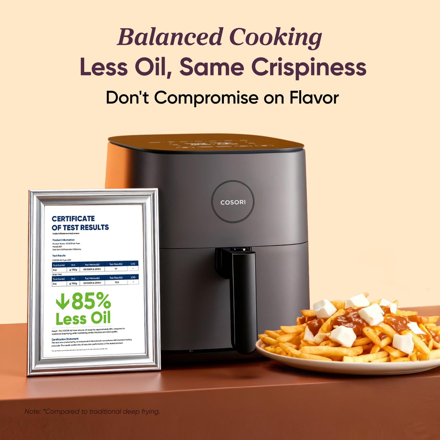 Cosori Air Fryer 5Qt (4.7L), 9-in-1, Up to 450°F, Quiet Operation, Nonstick - Available at All In One Marketplace Canada