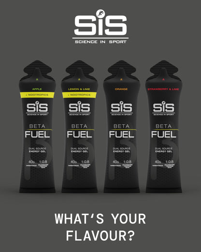 Science in Sport Beta Fuel Gel | Easily Digestible & Quick Carbohydrates, Dual Source Energy Gel | 40g Carbs for Energy | Vegan, Gluten Free, Dairy Free, Nut Free | 60 mL (Orange) 🍁 All In One Marketplace Canada