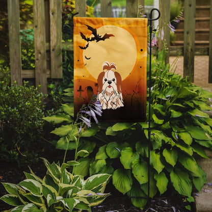 Caroline's Treasures BB4353GF Drapeau de jardin Halloween Shih Tzu Rouge Blanc, Petit, Multicolore