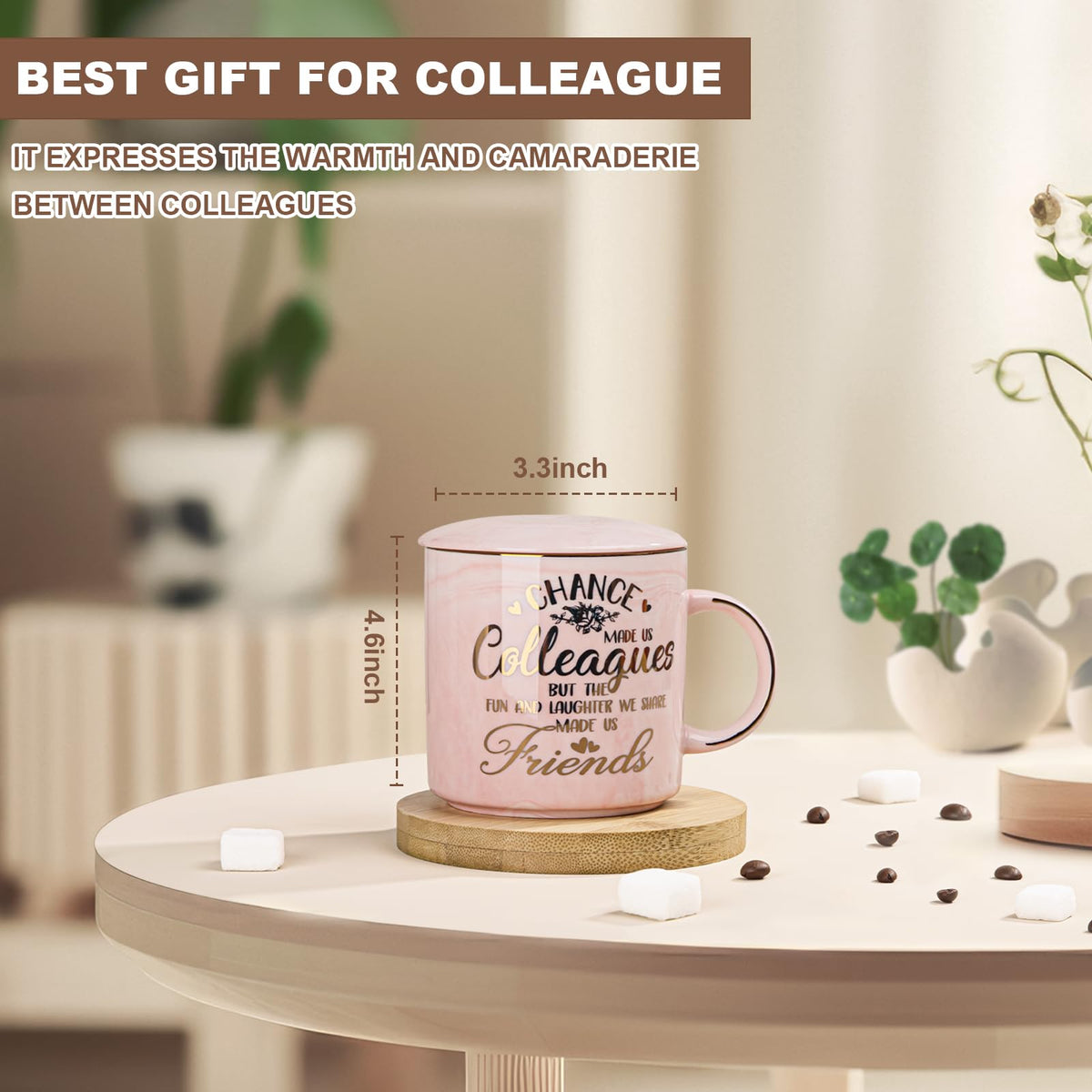 Coworker Leaving Gifts for Women, 14oz Funny Coworkers Mug with Gold Print 🍁 All In One Marketplace Canada