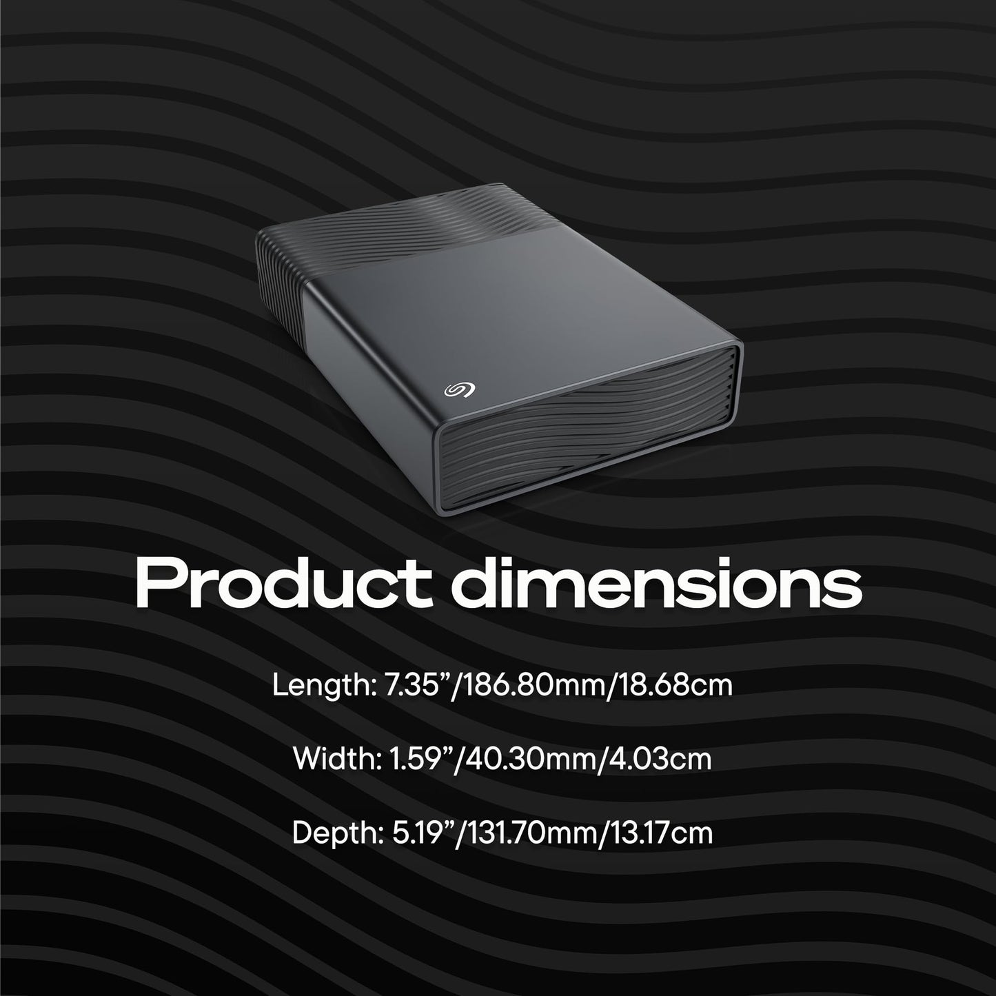 Seagate One Touch 8TB External Hard Drive Desktop HDD - USB-C Compatible with Most Windows and macOS, Rescue Recovery (STNB8000400)