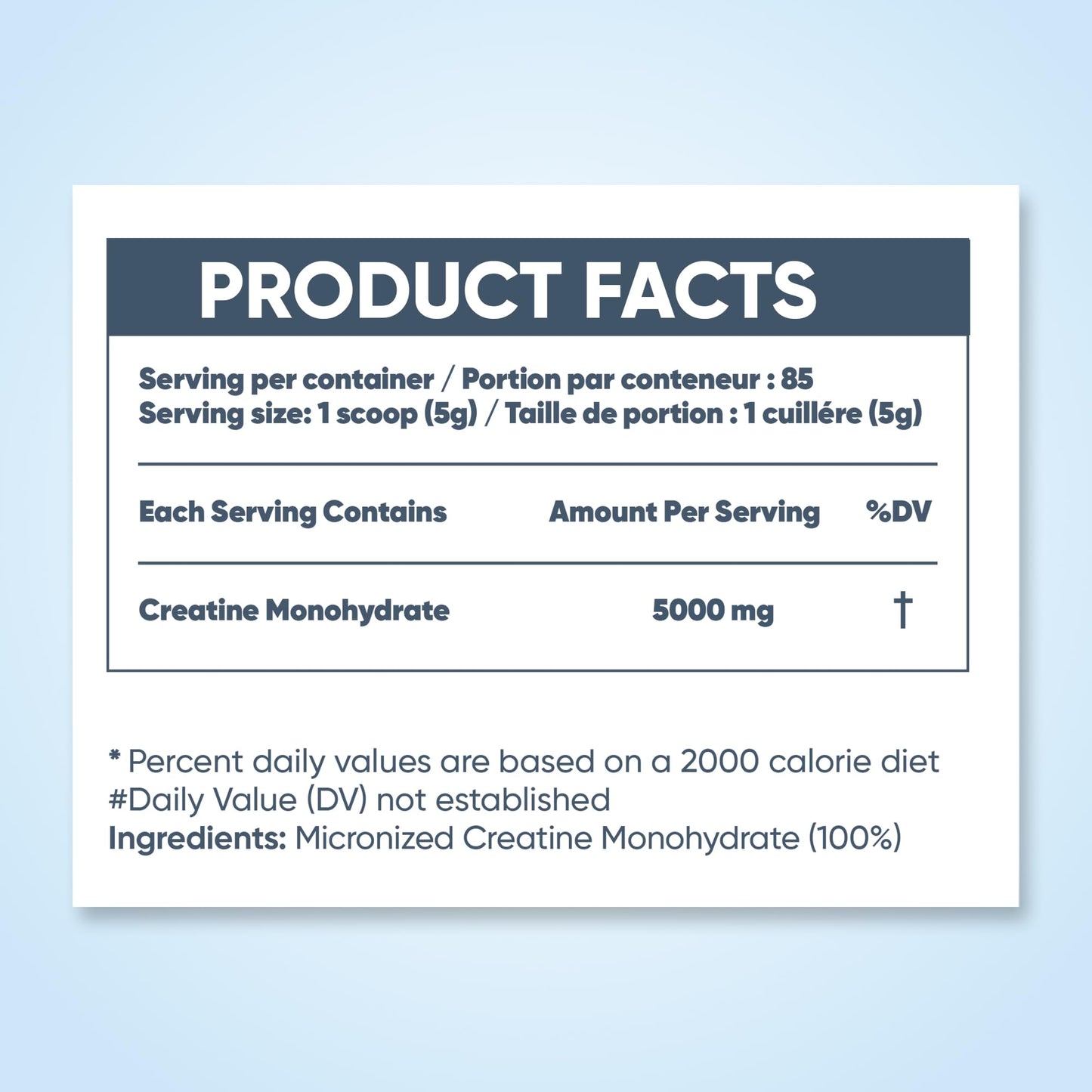 Pure Micronized Creatine Dissolves Easily | Creatine Monohydrate Powder 425g - For Increased Muscle Growth & Performance - Supports Athletic Performance - Creatine Powder for Workouts - 85 Servings