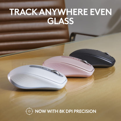 Logitech MX Anywhere 3S Compact Wireless Mouse Fast Scrolling - Graphite