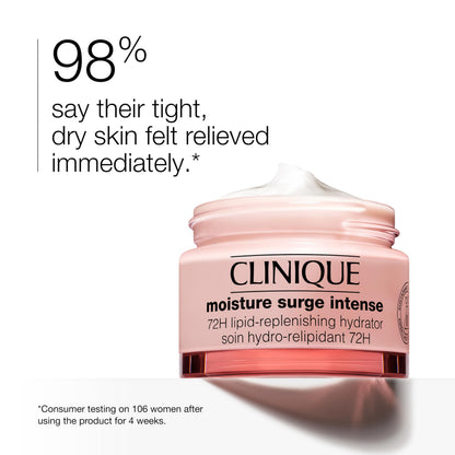 Clinique Moisture Surge Intense 72H Lipid-Replenishing Hydrator Face Moisturizer With Aloe Water + Cica | Hydrating + Moisturizing, 30ml Clinique