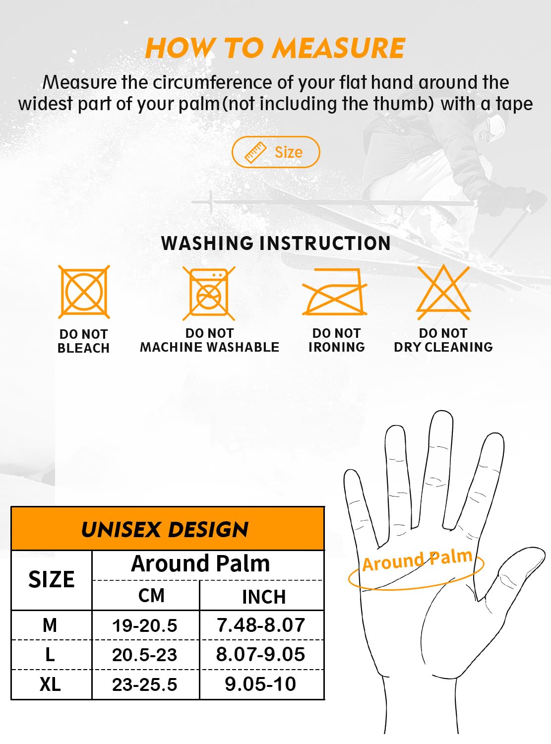 Winter Gloves for Men, TRENDOUX Waterproof Mens Winter Glove for Women 3M Thinsulate -30℉, Touchscreen, Windproof Cuff, Thick Thermal Wicking Insert, Bike Snowboard Snow Running (Black L) 🍁 All In One Marketplace Canada