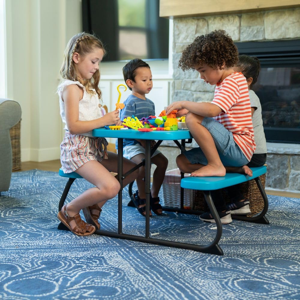 Lifetime Children's Outdoor Picnic Table in Glacier Blue LIFETIME