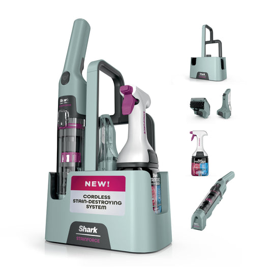Shark StainForce Cordless Spot Cleaner, Dual-Activated Formula, OXY-Powered Stain Cleaning, Indoor/Outdoor, Carpets, Upholstery, Car Seats & Stairs, Pet Urine & Odor Remover, HX101C (Canadian Version) - Available at All In One Marketplace Canada