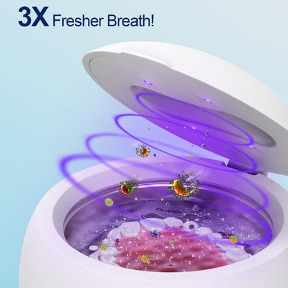 2026 Ultrasonic Retainer Cleaner Machine for Braces, Jewelry, Mouth Guard, 24W Ultrasonic Cleaner with 3 Modes, Suitable for Dental Appliances, Mouth Guard, Night Guard Braces, Jewelry, 200ML Portable Capacity (white) - Available at All In One Marketplace Canada