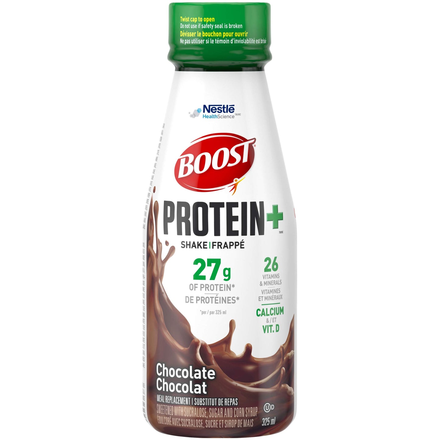 Boost Protein+ Chocolate Meal Replacement Shake, 12-Pack