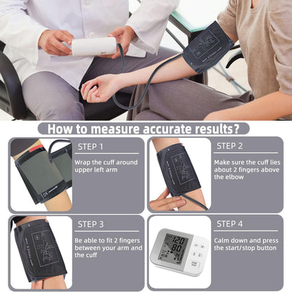Alcarefam Extra Large Blood Pressure Cuff, 22-66cm XXL Cuff for Big Arms, Replacement Adult Cuff Compatible with Omron BP Monitors, 7 Connectors - Available at All In One Marketplace Canada
