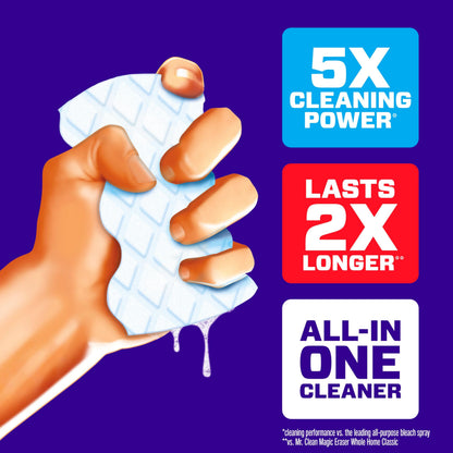 Mr. Clean Magic Eraser Sponge, Extra Durable, All Purpose Cleaner, Cleaning Scrubber, Wall, Sneaker, Kitchen, Bathroom, Shower Cleaner, Cleaning Supplies, Pads, 12ct, [Special Feature]