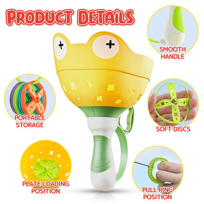Outdoor Toys for Kids Ages 4-8 - Manual Capture Catching Game with 24 Discs 🍁 All In One Marketplace Canada