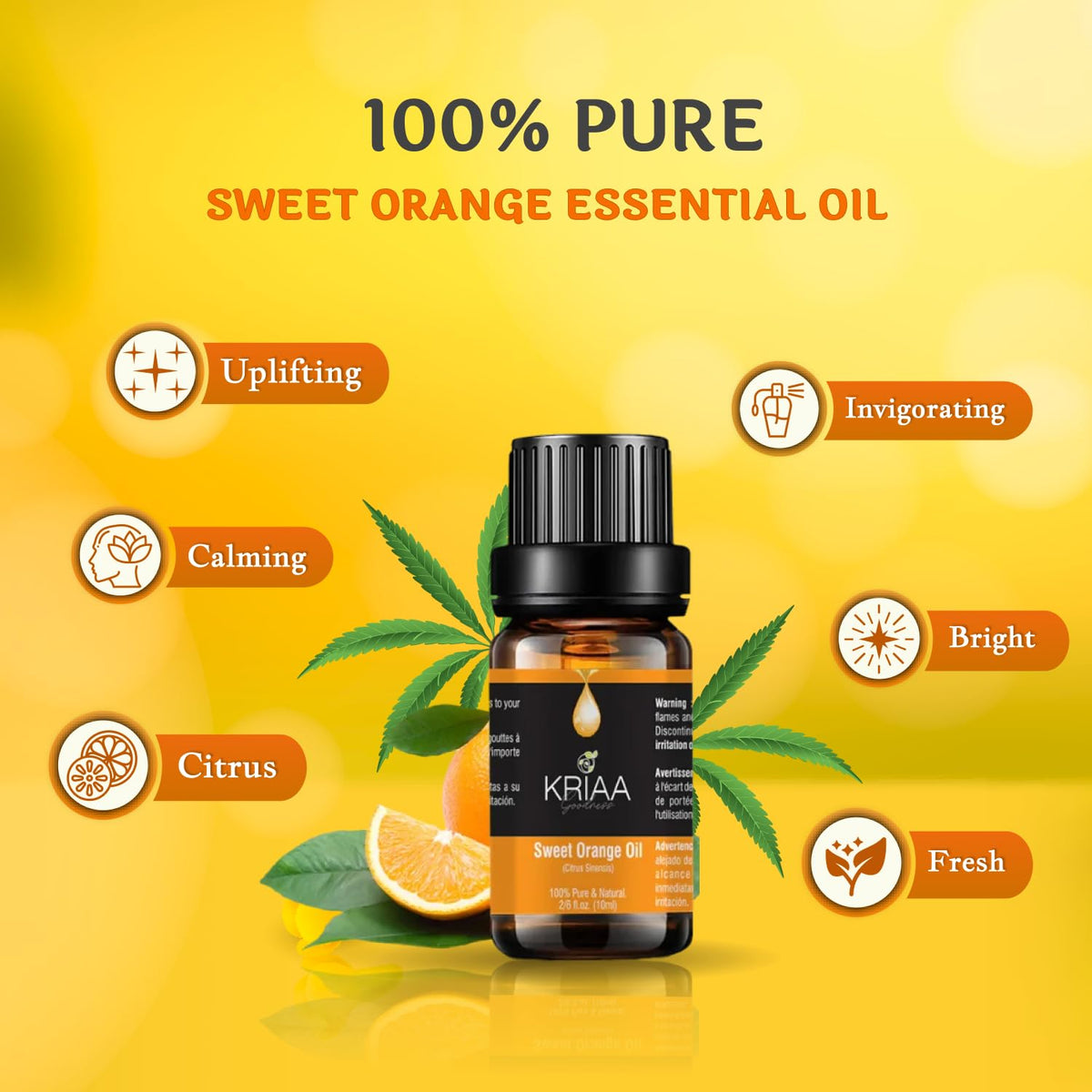 KRIAA Goodness Citrus & Herb Essential Oils Set, 6 x 10ml 🍁 All In One Marketplace Canada