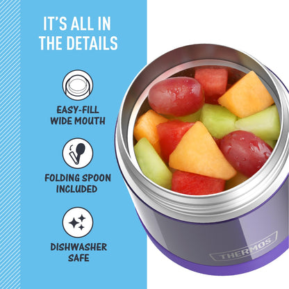 THERMOS FUNTAINER Kids Food Jar with Spoon, 10oz, Purple 🍁 All In One Marketplace Canada