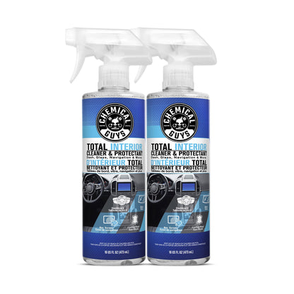 Nettoyant et protecteur intérieur complet Chemical Guys, sans danger pour les voitures, camions, VUS, motos, VR et plus, 473 ml (Paquet de 2), parfum frais