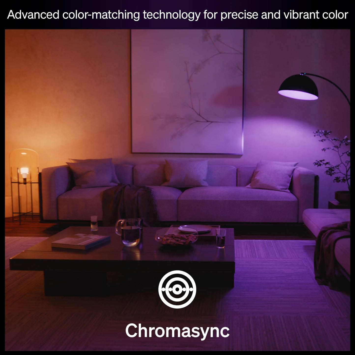 Philips Hue Smart LED A19 Bulb, White and Color Ambiance, E26 Base, 9.5W, Full Spectrum Light 1000K-20000K, 1100 Lumens, Dimmable, Works with Alexa, Google Assistant, and Apple Home, 1 Pack Philips Hue