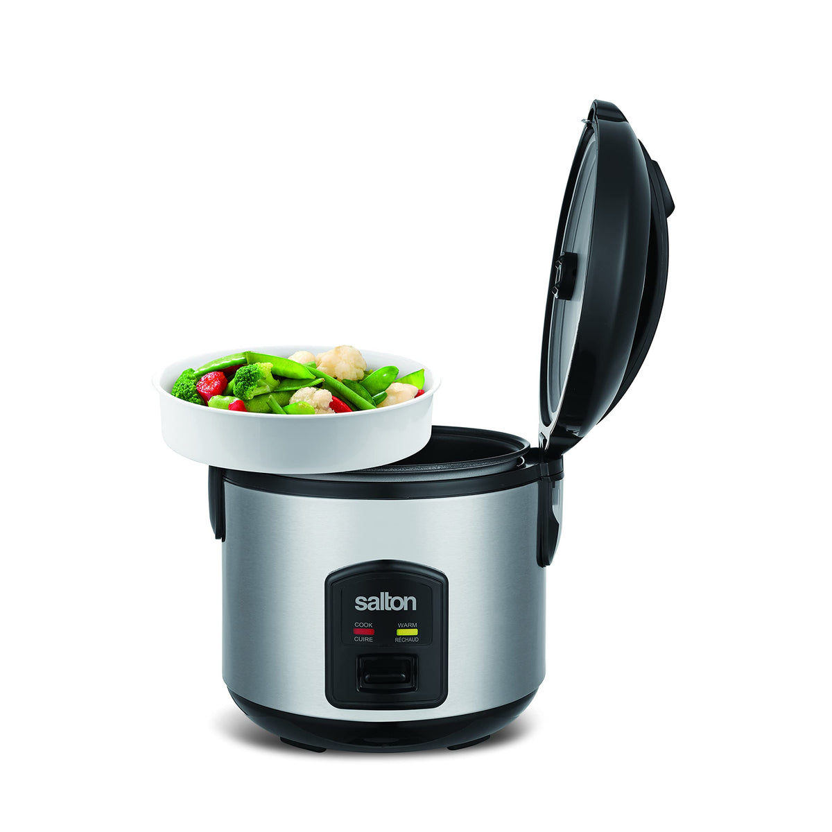Salton Automatic Rice Cooker with Food Steaming Basket
