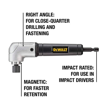 DEWALT Right Angle Attachment, Impact Ready (DWARA120)