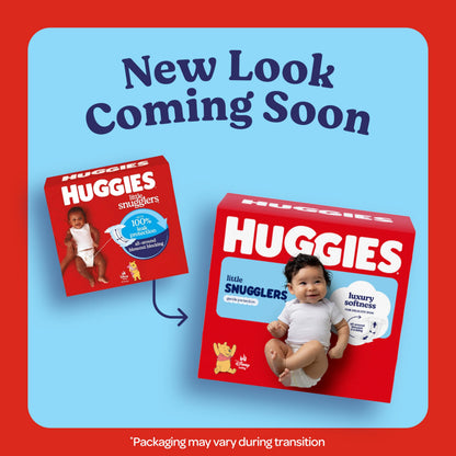 HUGGIES Little Snugglers Diapers, Size 3, 16-28 Lb, 136 Count