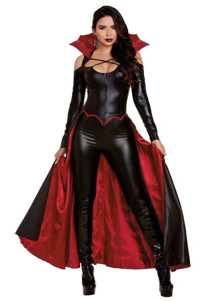 Costume de vampire pour femme Dreamgirl, vampire gothique moderne, déguisement d'Halloween princesse des ténèbres, taille M