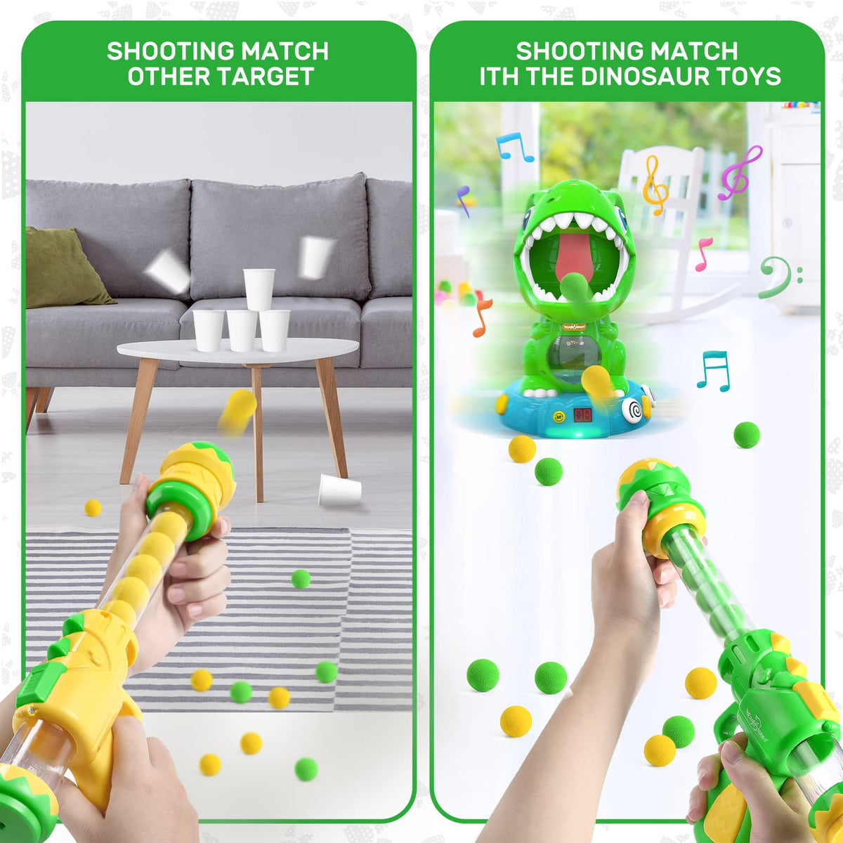 EagleStone Movable Dinosaur Shooting Toys for Kids with Spray, Score, Sound 🍁 All In One Marketplace Canada