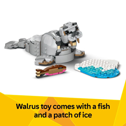 LEGO Creator 3 in 1 Wild Animals: Majestic Rhino - Building Toy for Boys & Girls, Ages 9+ - Gift for Birthdays - Kids Bedroom and Desk Decor - Build Rhino, Hippo, or Walrus - 31129 LEGO