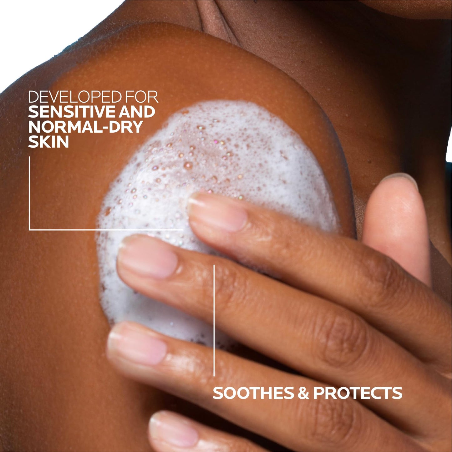 La Roche-Posay Body Wash Refill, Lipikar Cleansing & Moisturizing Gel Body Wash with Shea Butter & Niacinamide for Dry & Sensitive Skin, Soap Free, Paraben Free, 400mL Refill La Roche-Posay